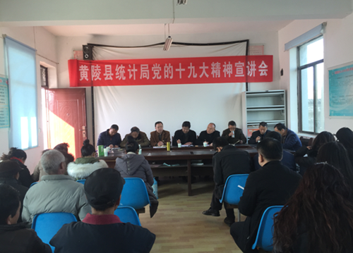 黄陵县统计局进苏家险村进行党的十九大精神宣讲