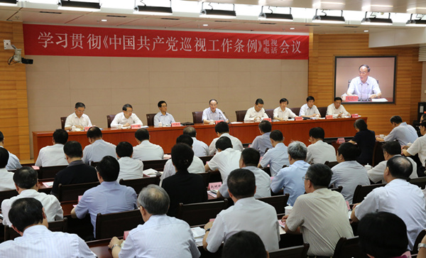 王岐山在学习贯彻巡视工作条例电视电话会议上强调：制度的生命在于执行 执行离不开责任担当