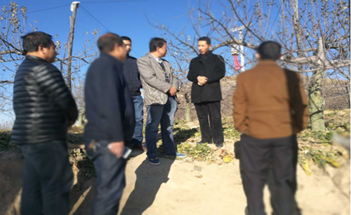 宝塔区枣园街道在田间地头学习十九大