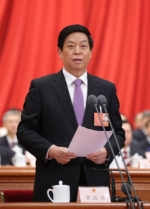十三届全国人大一次会议在京开幕 习近平张德江俞正声张高丽汪洋王沪宁 赵乐际韩正等在主席台就座 李克强作政府工作报告 栗战书主持大会 听取关于宪法修正案草案的说明