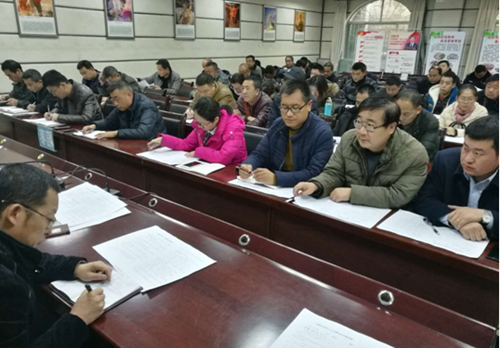 宝塔区枣园街道组织党员领导干部开展十九大精神知识测试